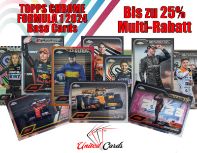 Topps Chrome Formula 1 - F1 Base Set Basis-Karten - Bis zu 20% Multi-Rabatt