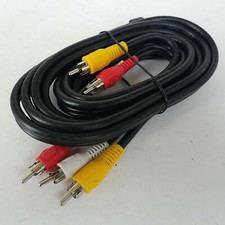 Audio Video 3-RCA Cable Male To Male