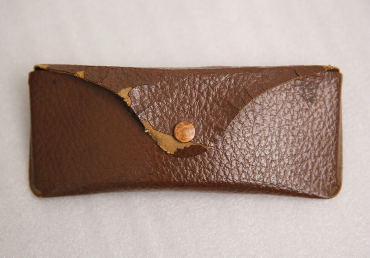 Vintage B&L Bausch Lomb Aviator Sunglasses eyeglasses CASE brown