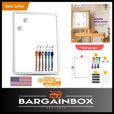 Lightweight 11x14 Magnetic Whiteboard Set for Fridge - 6 Markers Included
