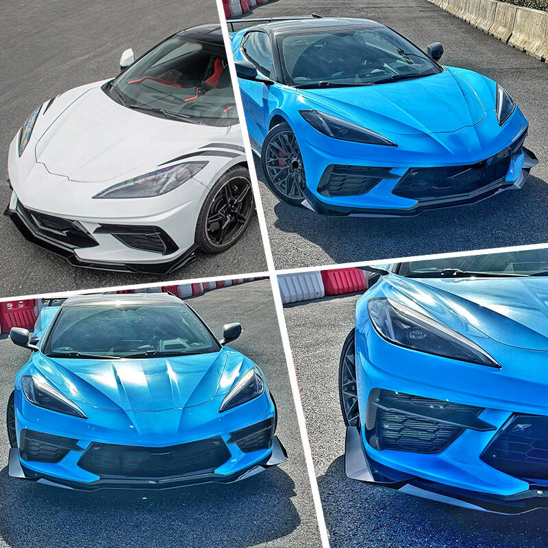 For 2020-2024 Chevrolet Corvette C8 Carbon Flash Z07 Front