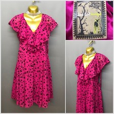 NEW Love Label Boutique Bright Pink Floaty Swing Dress UK 12 EUR 40 US 8 Summer