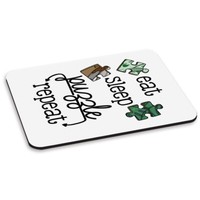 Eat Sleep Puzzle Repeat Pc Computer Mauspad Lustig Puzzle Puzzler Mutter