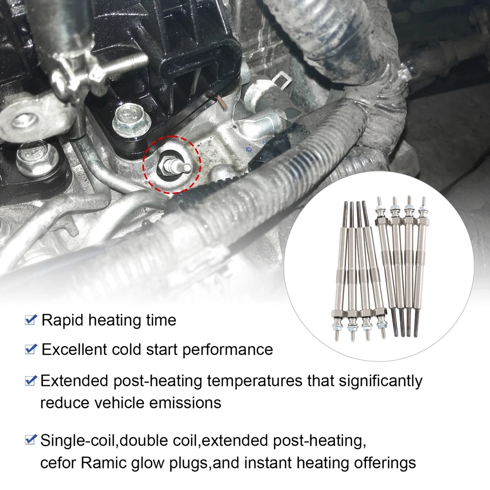 Vela de brilho 8 peças 12639701 9G para LMM LML LBZ Silverado Sierra Duramax 6,6L - Imagem 4 de 4