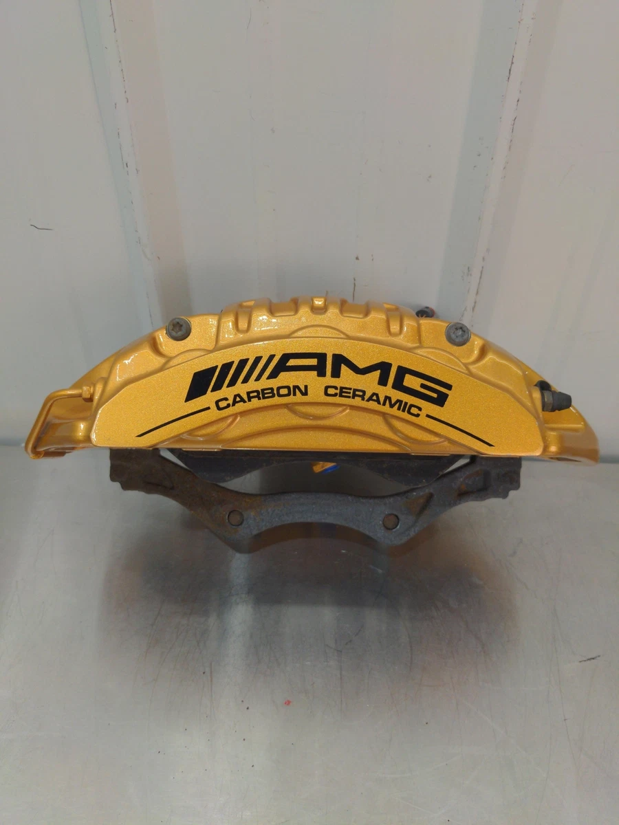 14-16 MERCEDES E63s Right Rh Front Gold Amg Carbon Ceramic Caliper 
