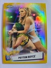 2021 Topps WWE Chrome Peyton Royce Gold Refractor Parallel Card /50
