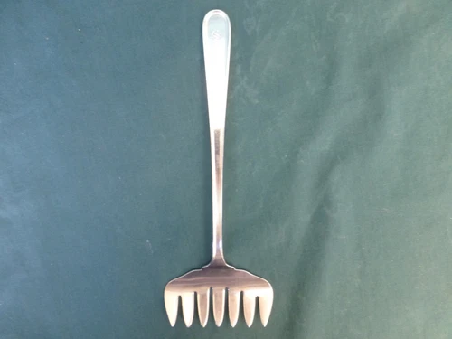 Vintage S Kirk & Son Inc Sterling Silver Bacon Serving Fork