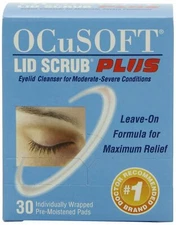 Ocusoft Lid Scrub plus, Pre-moistened Pads, 30 count - Concern: Irritated EyeS.