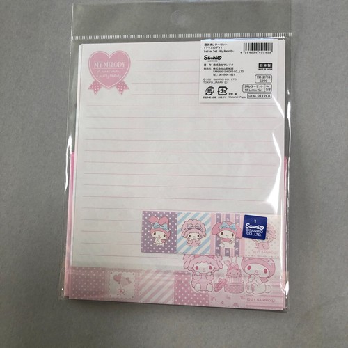 Sanrio My Melody Paper Set de letras papel y sobre con pegatinas - Imagen 11 de 11