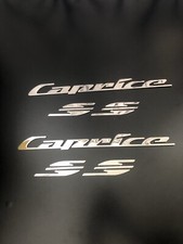 1991-1996 Caprice Ss Stainless Steel Polished Side Script Emblems