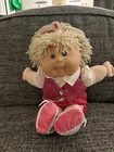 Mattel's First Edition Cabbage Patch Kid Girl Blonde Hair Green Eyes