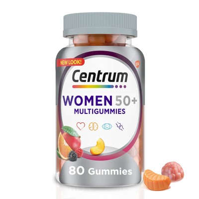 Multigummies Womens 50 Plus Gummy Multivitamin With Vitamin B, D & E, Fruit