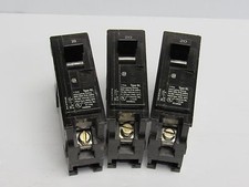 LOT OF 3 SIEMENS CIRCUIT BREAKER B120 TYPE BL 20A 20 A AMP 1 POLE 120/240 VAC