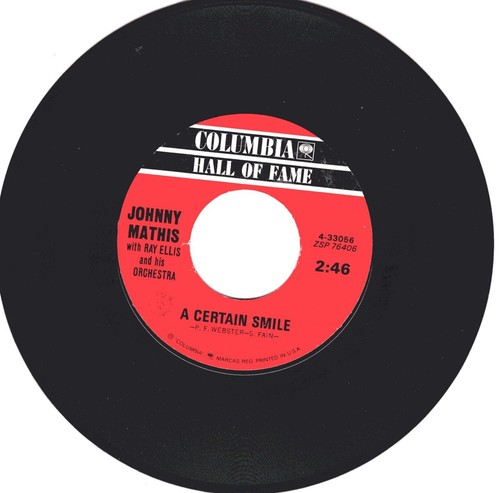 Johnny Mathis: Small World / A Certain Smile - 45 RPM 5194 - Picture 2 of 3