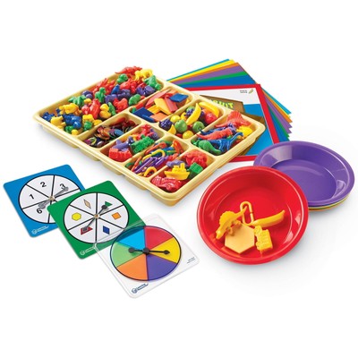 Super Sorting Set W/ Cards Comprehensive Manipulative 620 Color-Coded Objects