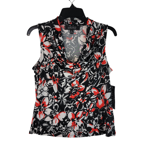 Kasper Womens 3 Pc Suit Set Jacket Pants Floral Sleeveless Blouse Size 6P NWT - Picture 3 of 24