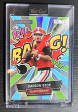 Carson Beck QB 💥 Georgia Bulldogs Wild Card Alumination Football 9/50 Comix