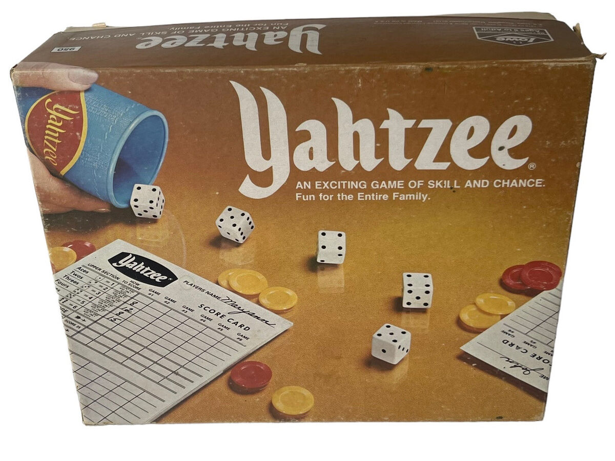 Yahtzee Original Dice Vintage Game of Skill and Chance Yahtzee Original Dice Vintage Game of Skill and Chance