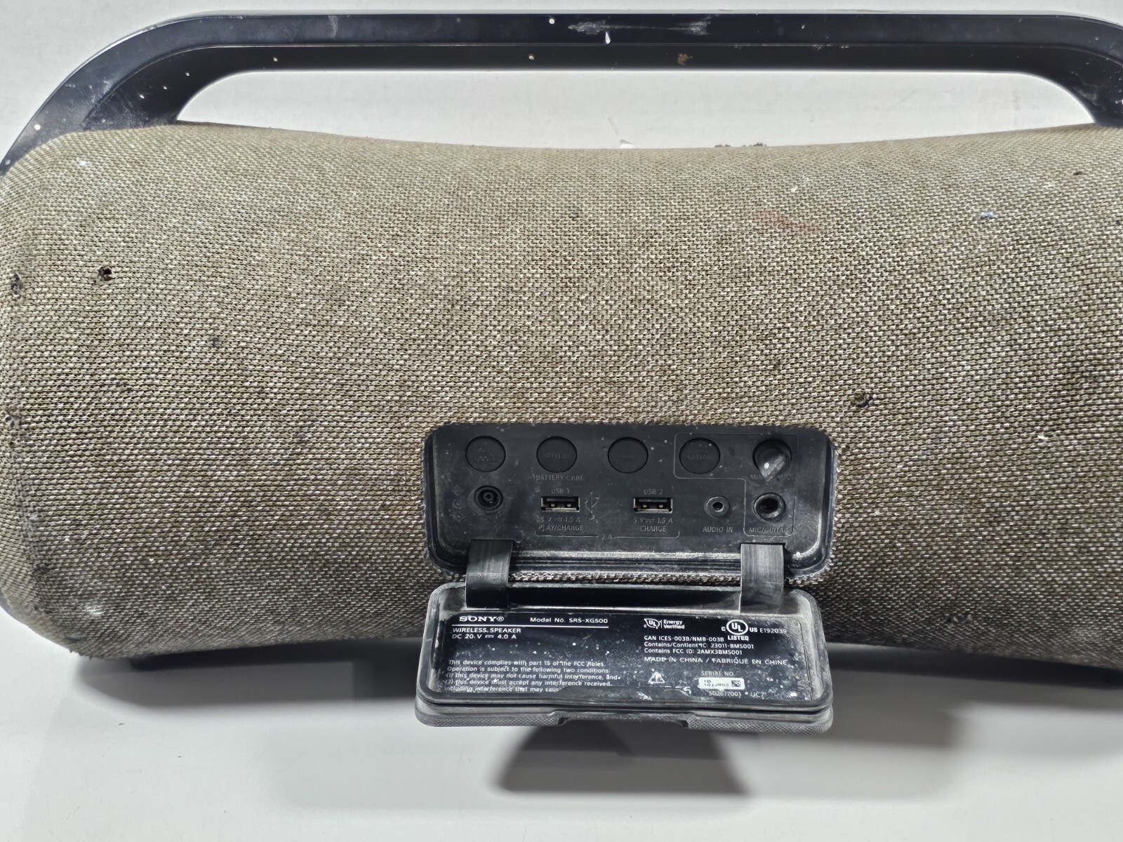 Sony SRSXG500 Portable Bluetooth Speaker NO POWER ADAPTOR & Damage, Works 27242921481 eBay