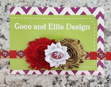 49ers headband SF 49ers football headband san fran 49ers baby gift girl