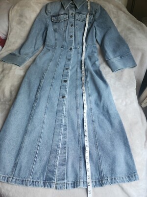 H&M maxi denim dress denim blue washed M BNWT | eBay H&M maxi denim dress denim blue washed M BNWT | eBay