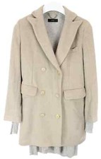 DIESEL Coat Women's 2XS Mohair Blend Tricot Lined Double Breasted