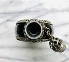 Moroccan Rose Water Sprinkler Violet Handcrafted Perfume Bottle Metal Overlay — photo 10