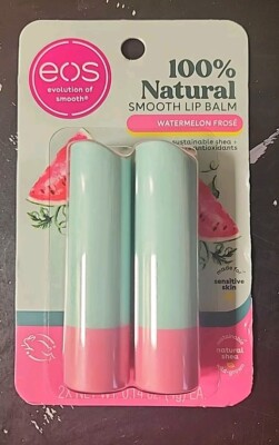 Sealed EOS 100% Natural Lip Balm Watermelon Frose 2 Pack