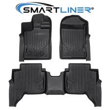 SMARTLINER Custom Fit Floor Mats 2 Row Liner Set 2024-2025 Ford Ranger SuperCrew
