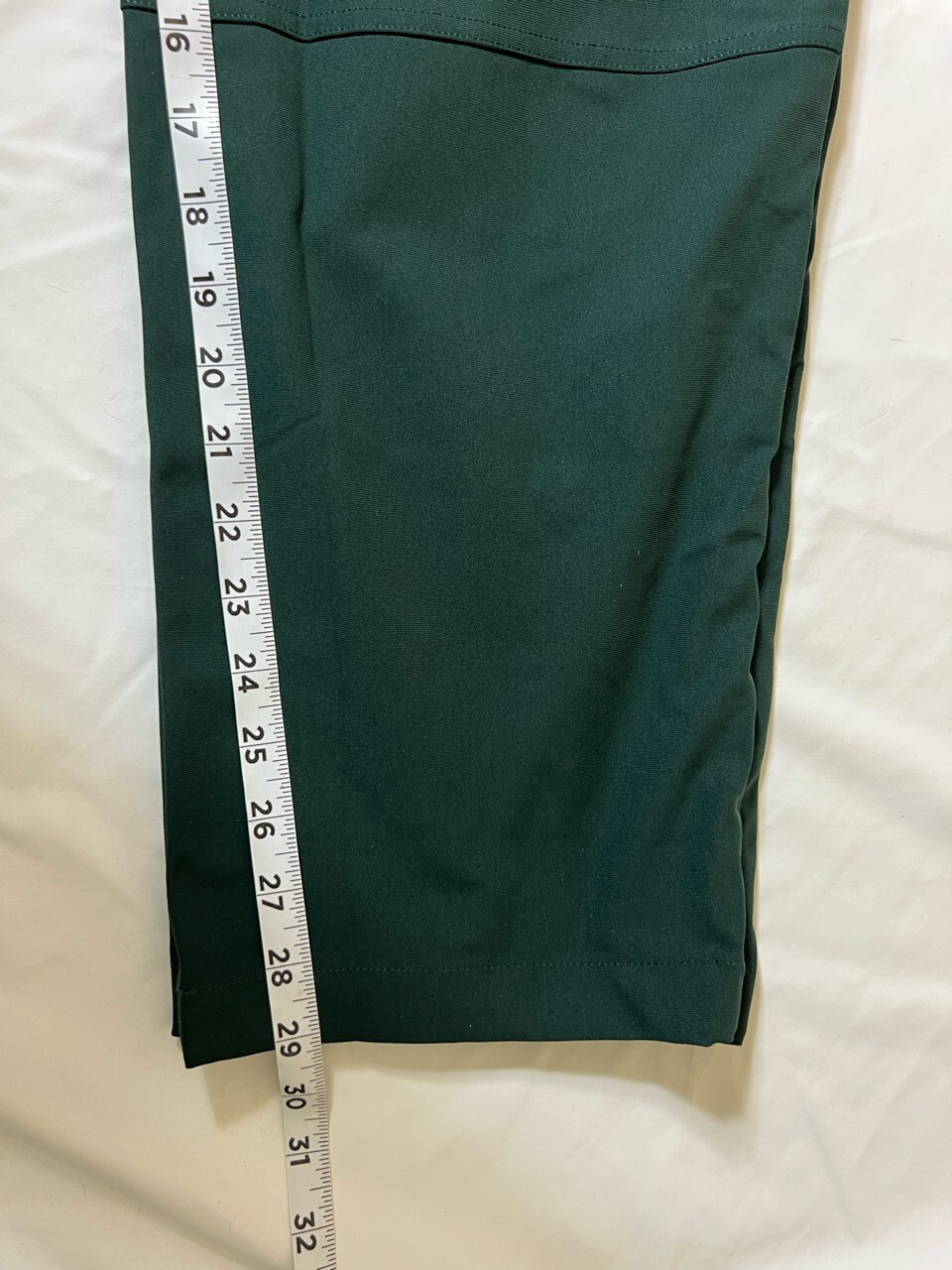 Men’s Green Solid Polyester Straight Pants Casual… - image 7