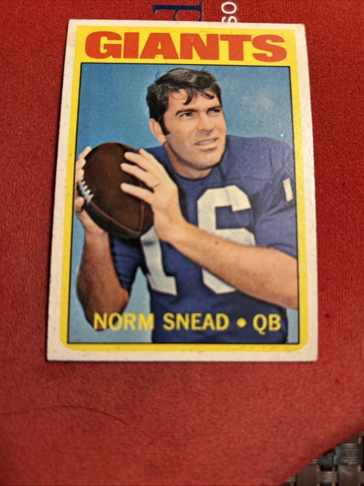 Norm Snead 1972 Topps #118 Vintage Football Card Sharp Corners Centered Nice - Image 3 of 4