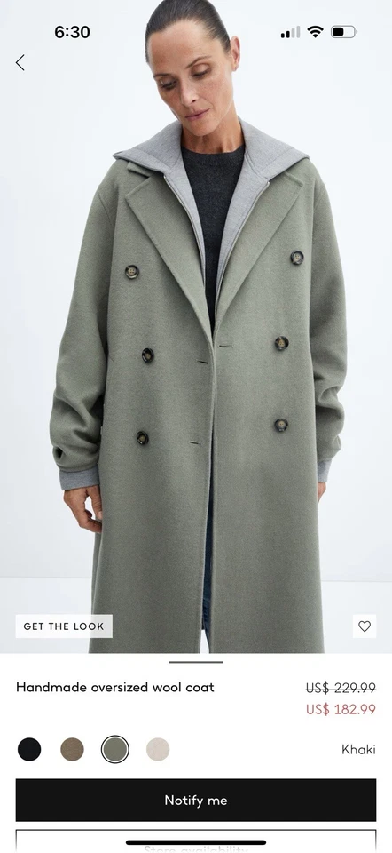 Abrigo de mango de gran tamaño. Ideal para clima primaveral.  Foto 2 de 4