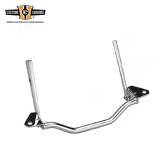 Chrome Spotlight Passing Lamp Mount Bracket Bar Fits For Harley FL Softail 86-99