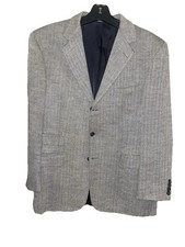Vtg Ralph Lauren Polo Wool Herringbone Tweed Blazer Jacket Men  s Sz 42 USA GVC