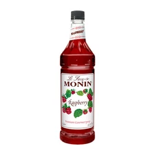 Monin Raspberry Syrup 33.8 Fl Oz Ideal for Cocktails Mocktails and Beverages