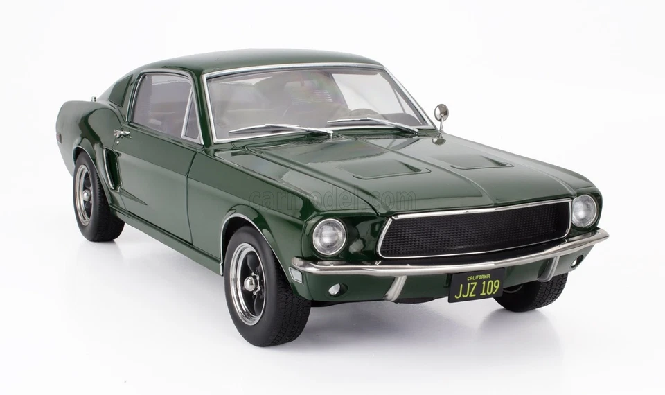 MODELLINO AUTO STATICO KK FORD MUSTANG GT FASTBACK COUPE 1968 VERDE SCALA 1/12 - Immagine 4 di 4