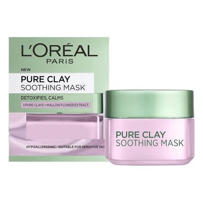 L'Oreal Pure Clay Soothing Mask - Mallow Flower Extract