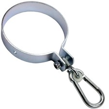 Premium Schaukelschelle für Rundholz 120mm Ø Schaukelhaken mit Karabiner 12cm