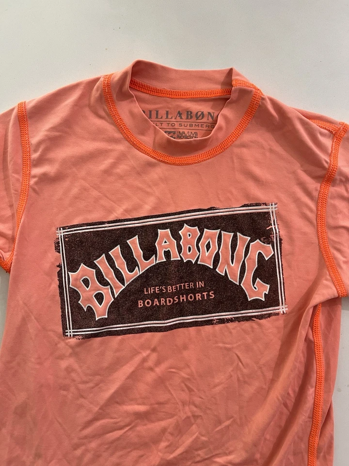 Camisa BILLABONG Oficial Unisex Protección UVA/UVB Manga Larga Protección Antierupciones Talla 8 Foto 2 de 4