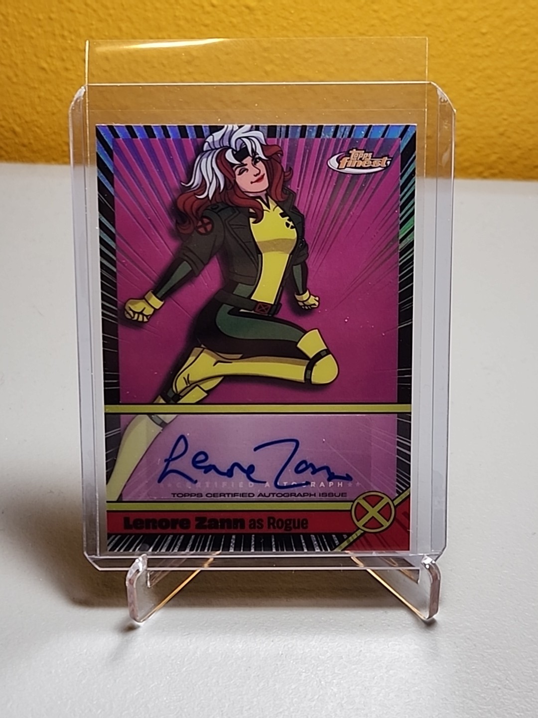 Topps Finest Marvel X-Men '97 Voice Actor Lenore Zann as Rogue Autograph Nm/M