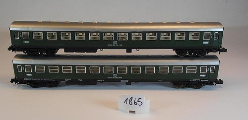 Arnold Spur N 1/160 D-Zug-Wagen Set grün 4-achsig der DB 1 #1865 | Zustand: Gebraucht