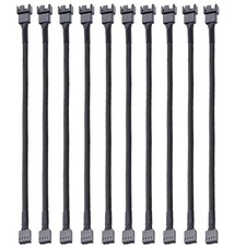 10pcs 4 Pin PWM Fan Extension Power Cable Connector Case Male to Female for C...