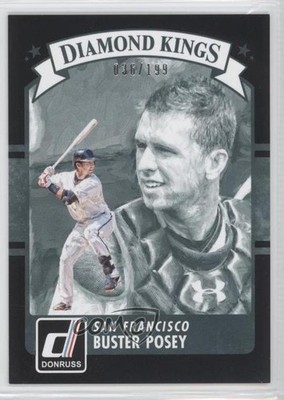 2016 Panini Donruss Diamond Kings Black Border 36/199 Buster Posey #24 0f8