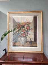 "Chang Vase" Henri Plisson signed Serigraph Framed Limited Edition Rare 7/20