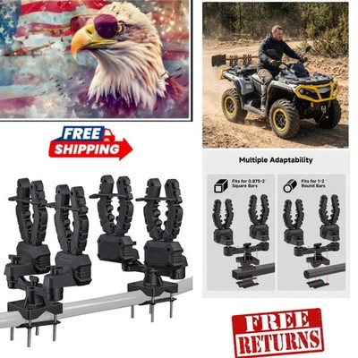 Durable Hunting Tool Holder with Auto-Grip for UTV ATV - Holds 2 Pieces Securely
