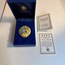 Halcyon Days Smithsonian Institute The Wizard of Oz Enamel Trinket Box Papers