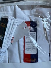 New 3 Pieces Judo Karate Suit Kimono Uniform 9-10 Age Height 130cm White