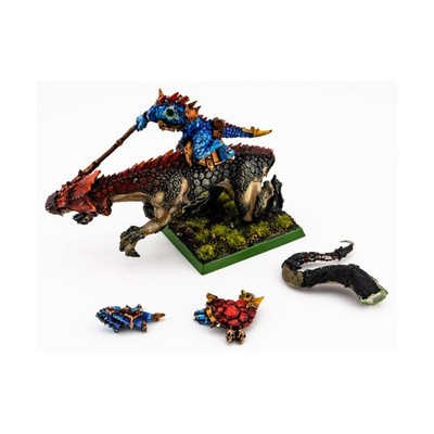 GW WHF Lizardmen Metal Lord Kroq-Gar on Carnosaur #3 NM