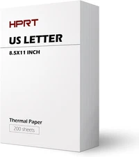 Thermal Paper US Letter Size for Portable Thermal Printer Compatible with MT8...