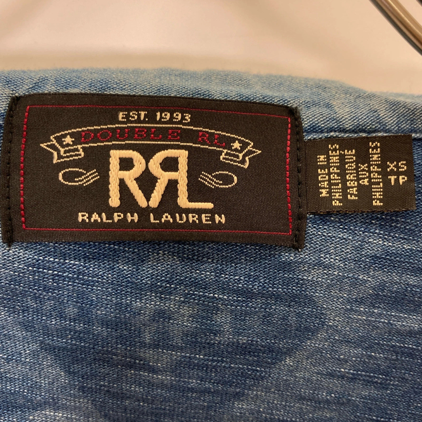 Rrl Double Rl Indigo Native Pattern Concho Button… - image 4